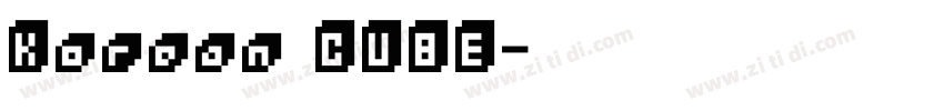 Korean CUBE字体转换